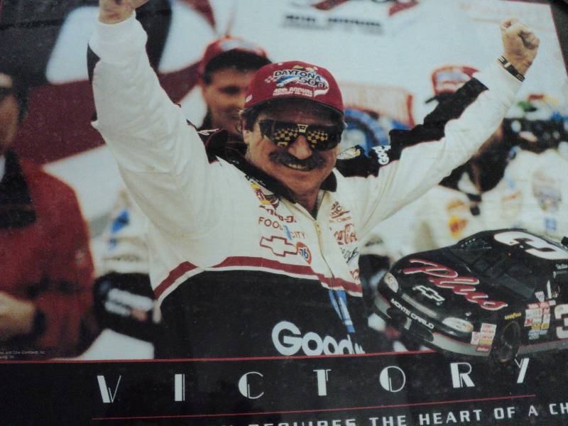 lot 64 image: Dale Earnhardt victory posters...