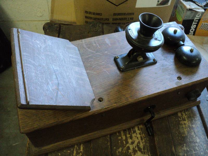 lot 77 image: Antique telephone - includes all pa...