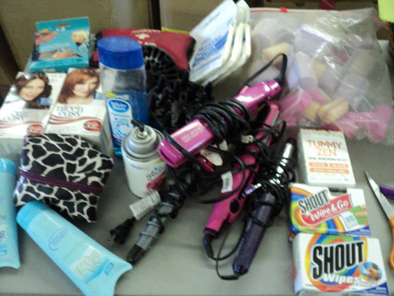 lot 133 image: Supplies for hair care and 1st Aid...
