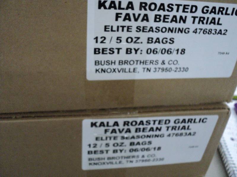 lot 143 image: 24 5 oz. Bags Kala Roasted Garlic F...