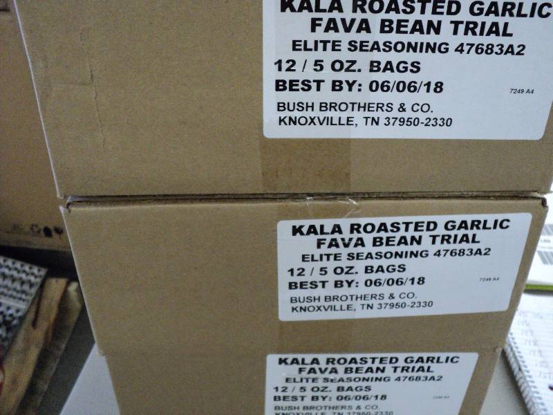 lot 145 image: 36 5 oz. Bags Kala Roasted Garlic F...