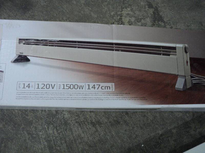 lot 186 image: Hydronic portable baseboard heater ...