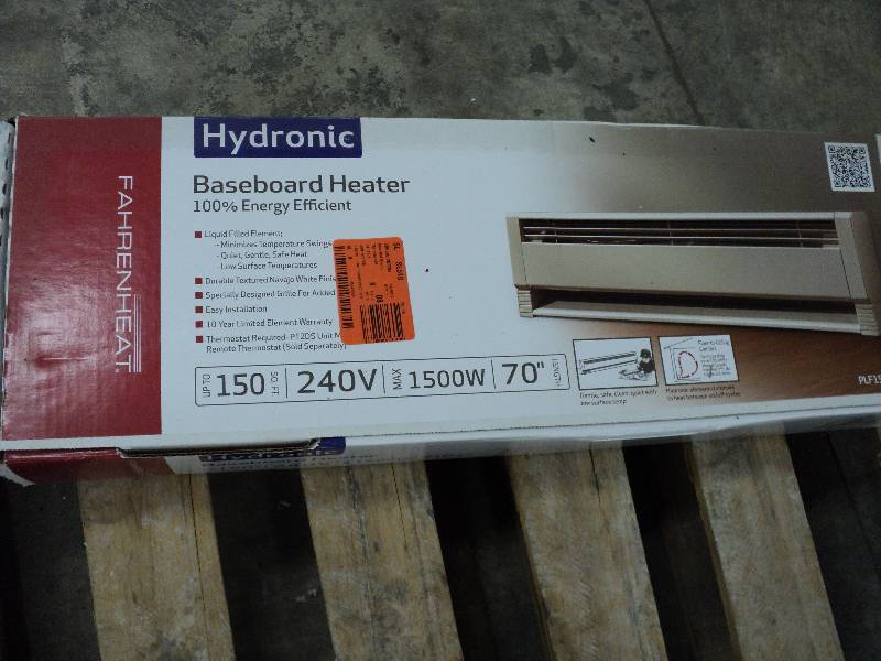 lot 193 image: Hydronic portable baseboard heater ...