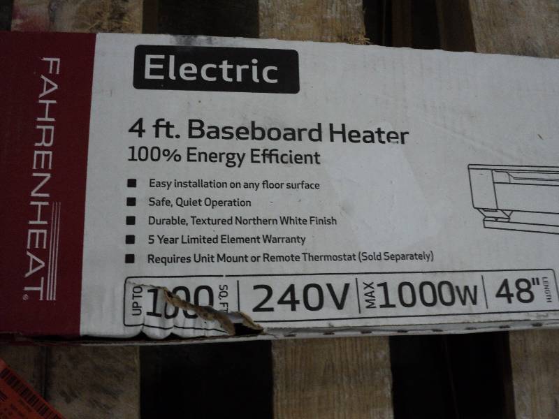 lot 194 image: fahrenheat 4 ft tall baseboard heat...