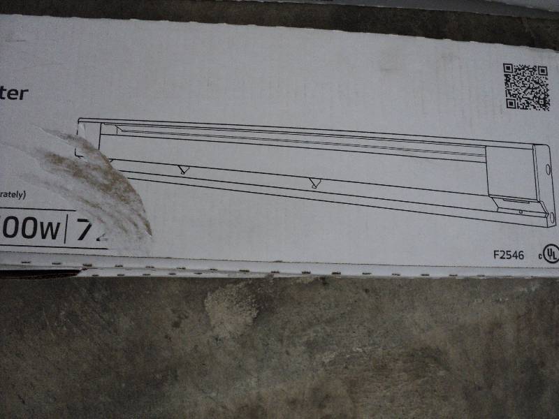 lot 198 image: fahrenheat electric 6ft baseboard h...