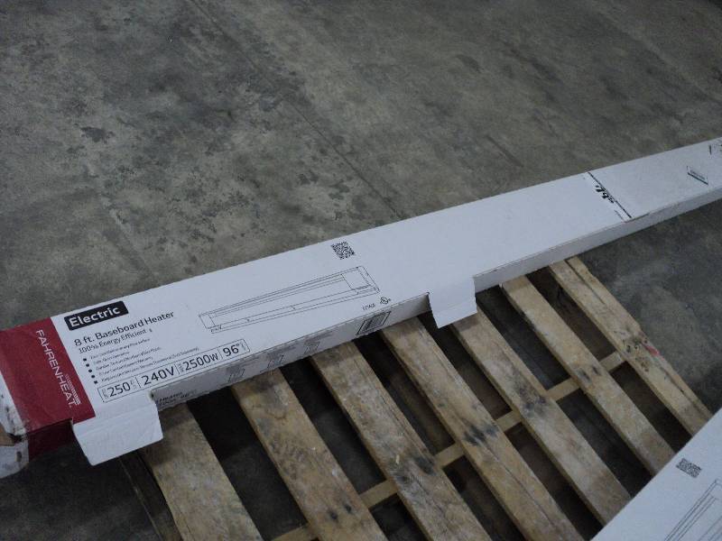 lot 202 image: fahrenheat electric 8ft baseboard h...