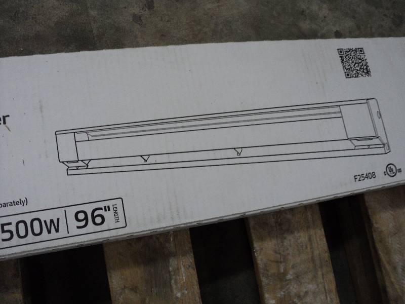 lot 203 image: fahrenheat electric 8ft baseboard h...