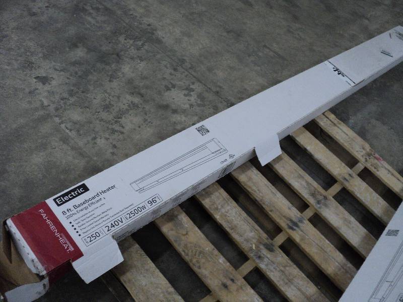 lot 205 image: fahrenheat electric 8ft baseboard h...