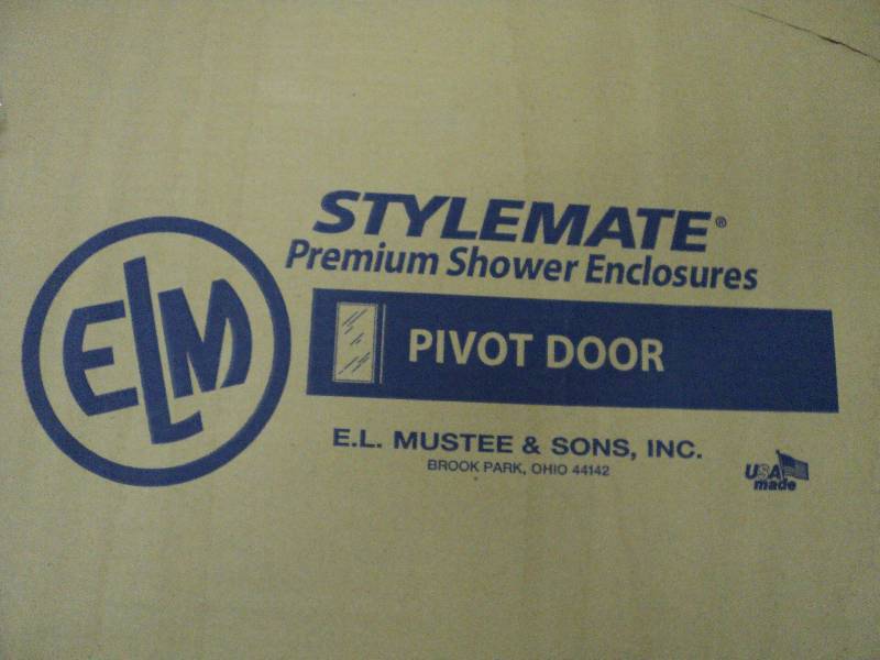 lot 223 image: stylemate pivot shower door...