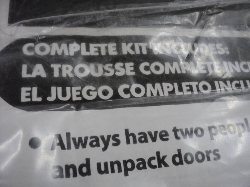 lot 224 image: closet door kit, model # 109-6080-B...