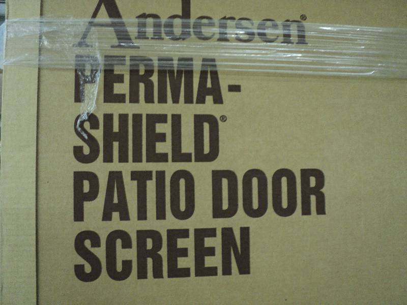 lot 238 image: andersen screen door, sandstone col...