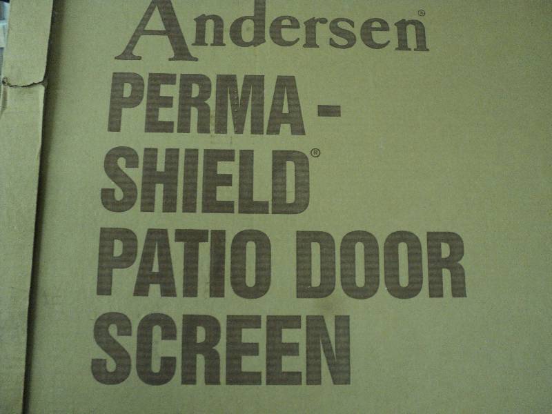 lot 242 image: andersen screen door, cream color, ...