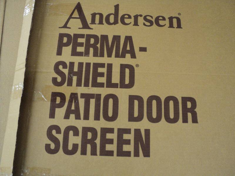 lot 241 image: andersen screen door, beige color, ...