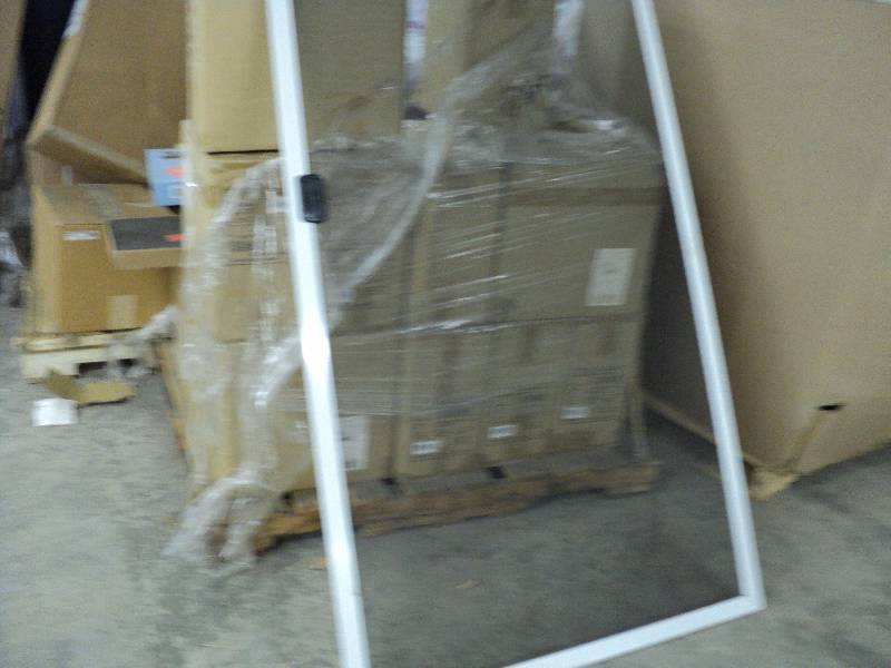 lot 243 image: cream color screen door...
