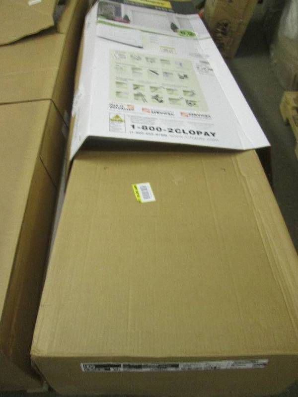 lot 247 image: clopay 8 foot x 6 foot 6 inch insulated garage door open box panels may be bent