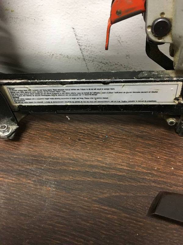 lot 18 image: Paslode N18-150 1-12 Narrow Crown Finish Stapler in working conditions Lot of 2
