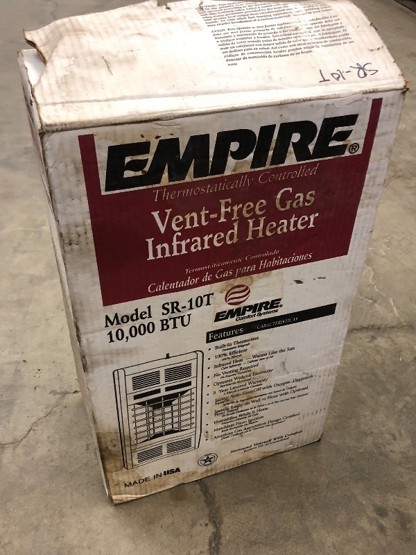 lot 94 image: Unused Empire Vent-Free 10000BTU In...