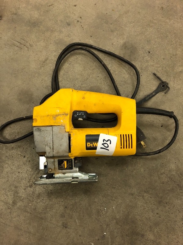 lot 103 image: DeWalt DW318 Jig-Saw ...