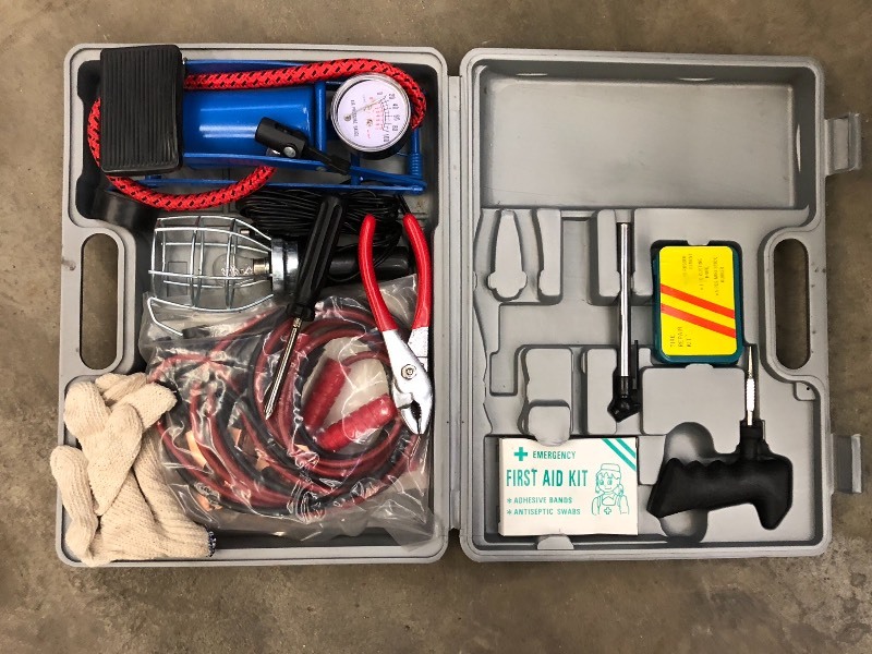 lot 98 image: Automotive Roadside Emergency Kit ...