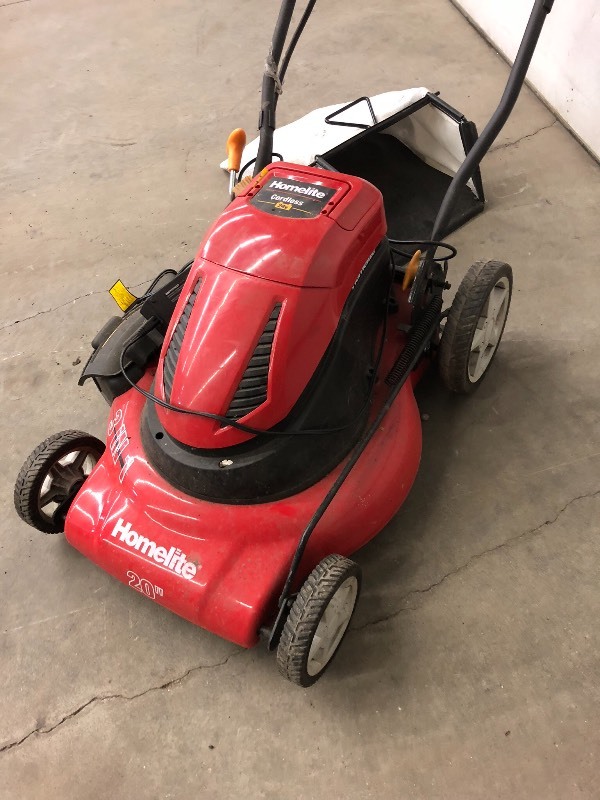 Homelite discount battery mower