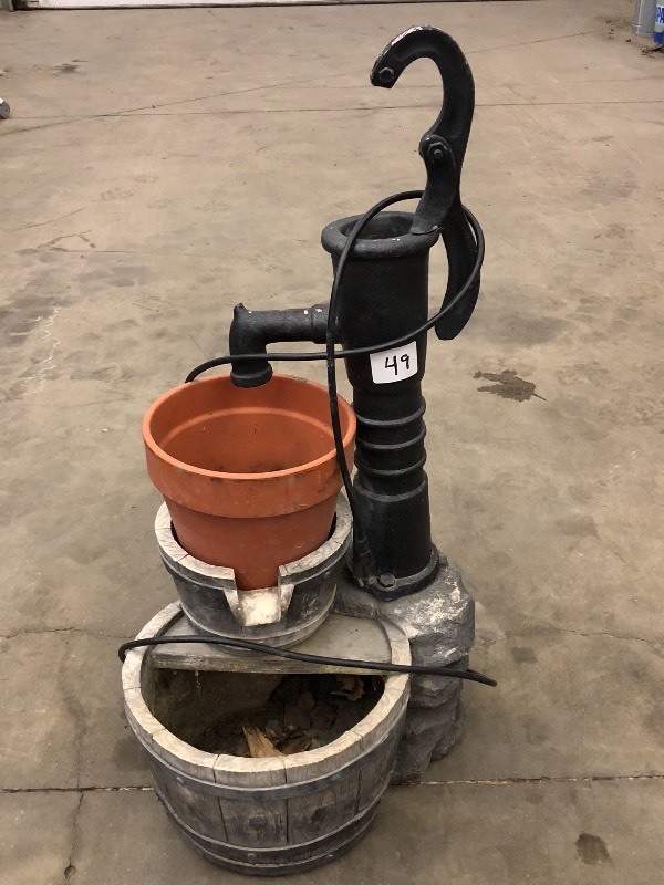 lot 49 image: 115Volt Garden Fountain, Used ...