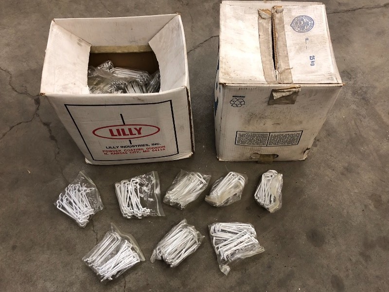 lot 125 image: (2) Boxes Of Assorted Peg-Board Hoo...