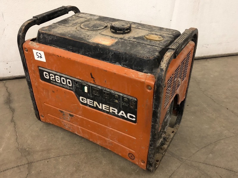 lot 52 image: Generac G2600 Portable Generator, R...