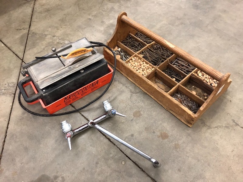 lot 87 image: Lot Of QEP Wet Tile Saw & Assorted...