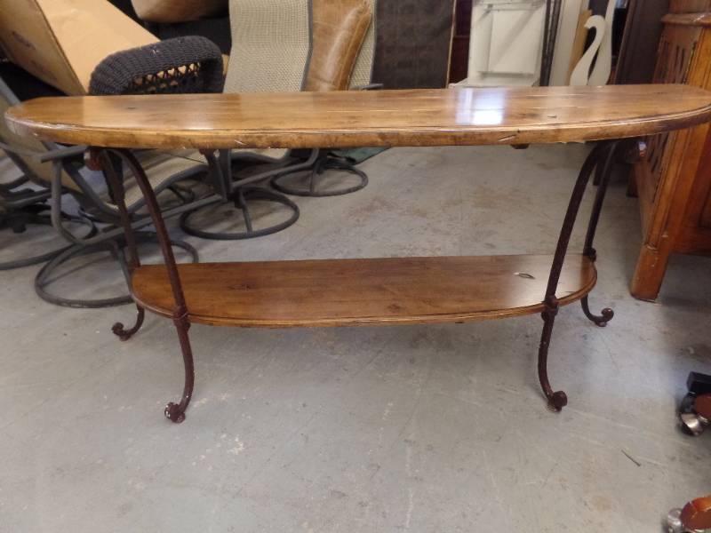 lot 217 image: RUSTIC SOFA TABLE