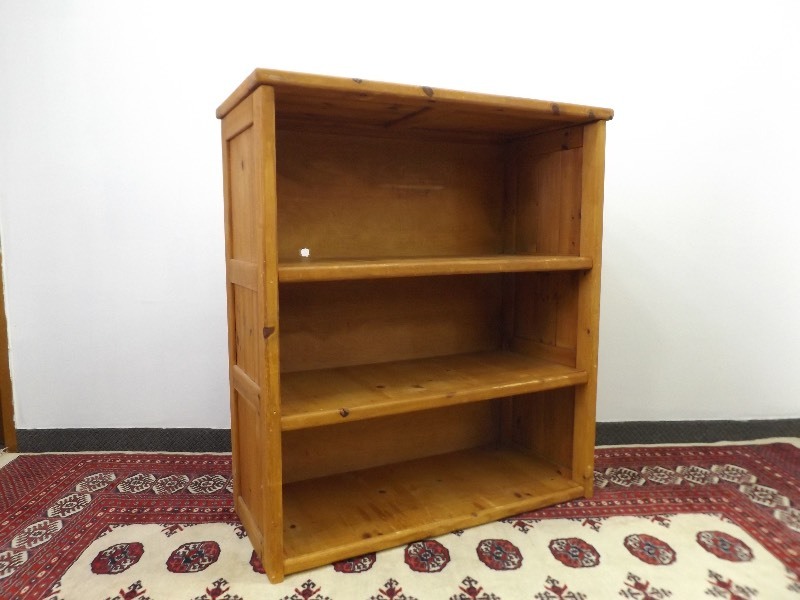 lot 3 image: SOLID Wood Mission Style Shelf
