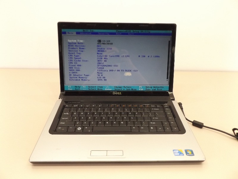 Dell Studio 1558 Laptop And Charger Ec 219 Online Estate Auction K Bid