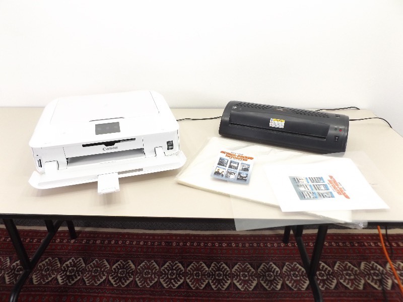 lot 19 image: Canon PIXMA MG7720 Color PrinterScanner and Royal Laminator
