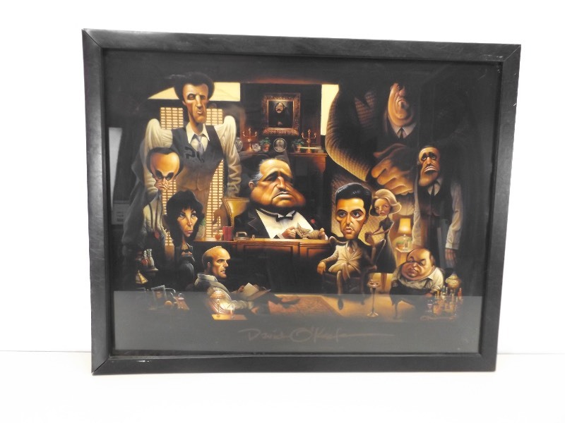 lot 21 image: Framed David OKeefe Godfather Tribute