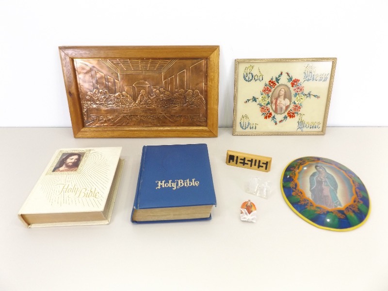 lot 37 image: Lot of Christian, Santeria, etc. Items
