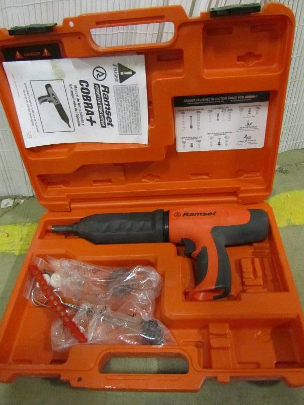 lot 8 image: Ramset Cobra 0.027 Caliber Semi-Automatic Powder Actuated Tool with Silencer