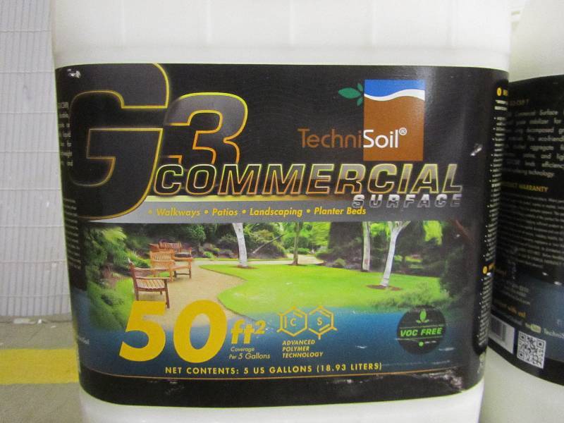 lot 16 image: TechniSoil CS5 5-gal. G3 - Commercial Surface Bottle(x3)