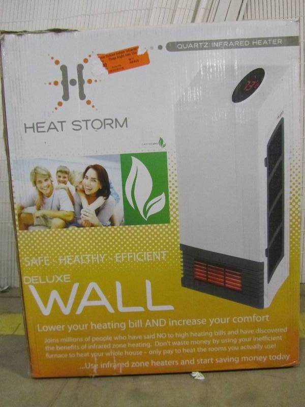 lot 24 image: Heat Storm HS-1000-WX Heat Storm Deluxe Indoor Infrared Wall Heater