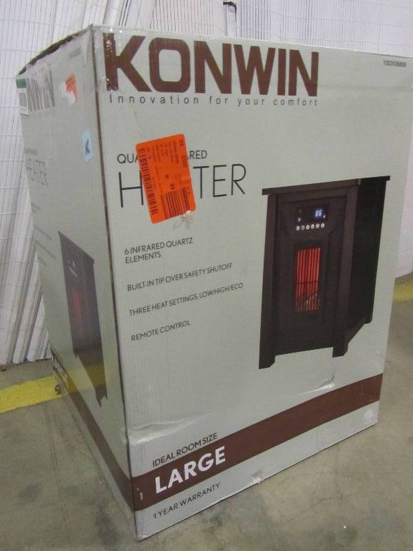 Ningbo Konwin Electrical Appliance GD8215BW-6 Infrared Heater, 1500-Watts |  MN Home Outlet Auctions #30 | K-BID
