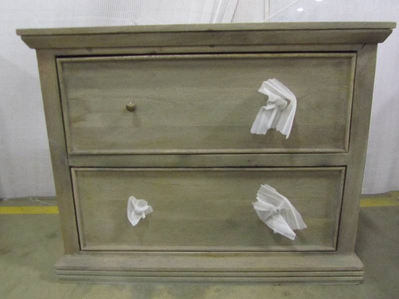 lot 31 image: Home Decorators Collection Aldridge Antique Grey File Cabinet