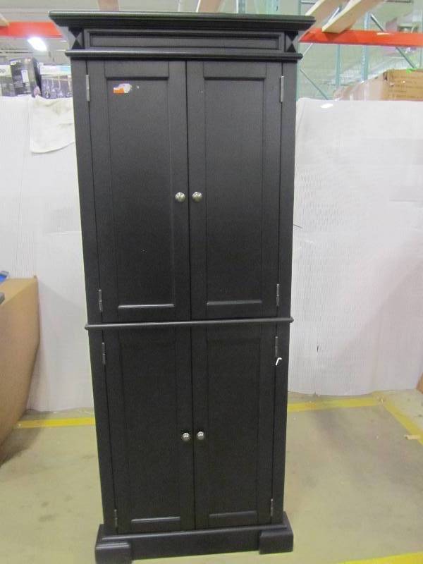 lot 33 image: Home Styles Americana Black Food Pantry