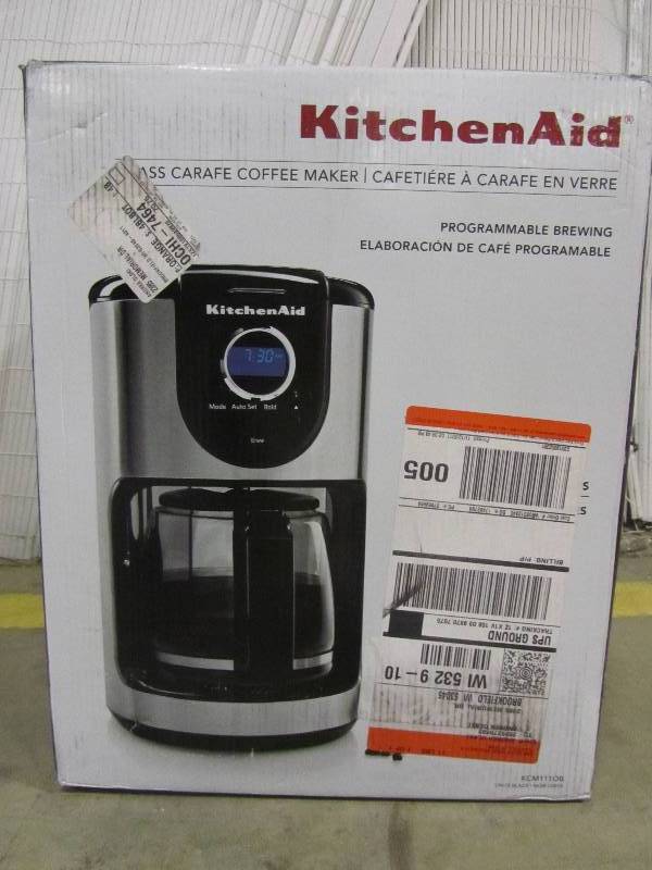 lot 43 image: KitchenAid 12-Cup Programmable Coffee Maker