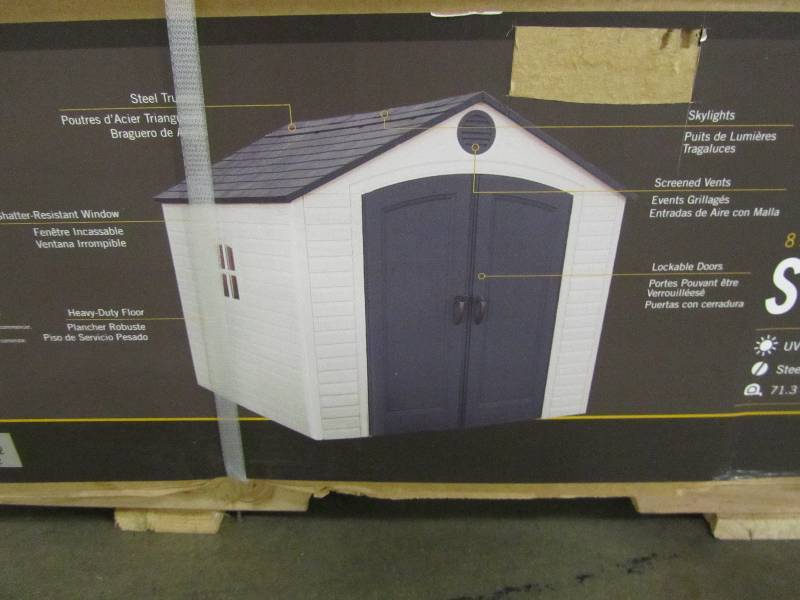 lot 58 image: Lifetime 8 ft. x 10 ft. Outdoor Storage Shed