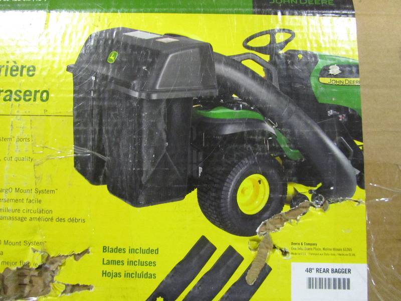 lot 64 image: John Deere 48 in. Twin Bagger for 100 Series Tractors