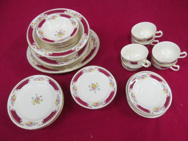 lot 3 image: Homer Laughlin dinner set