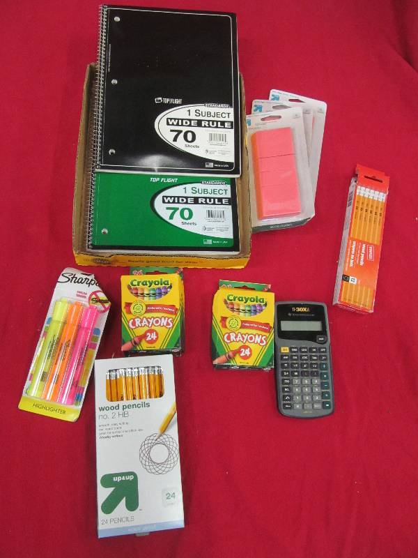lot 35 image: school supplies