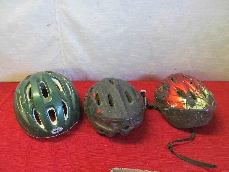 lot 139 image: bike helmets