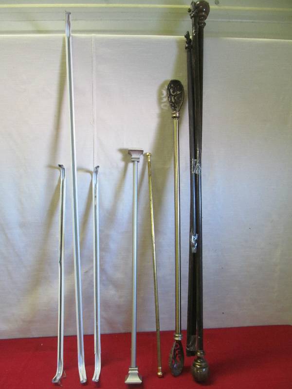 lot 151 image: drapery rods, curtain rods