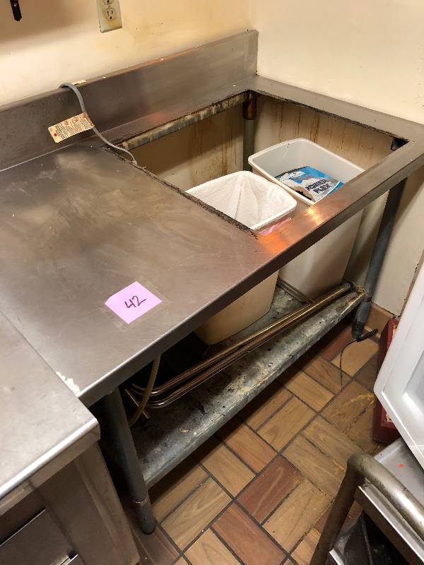 Stainless Steel Table with opening
