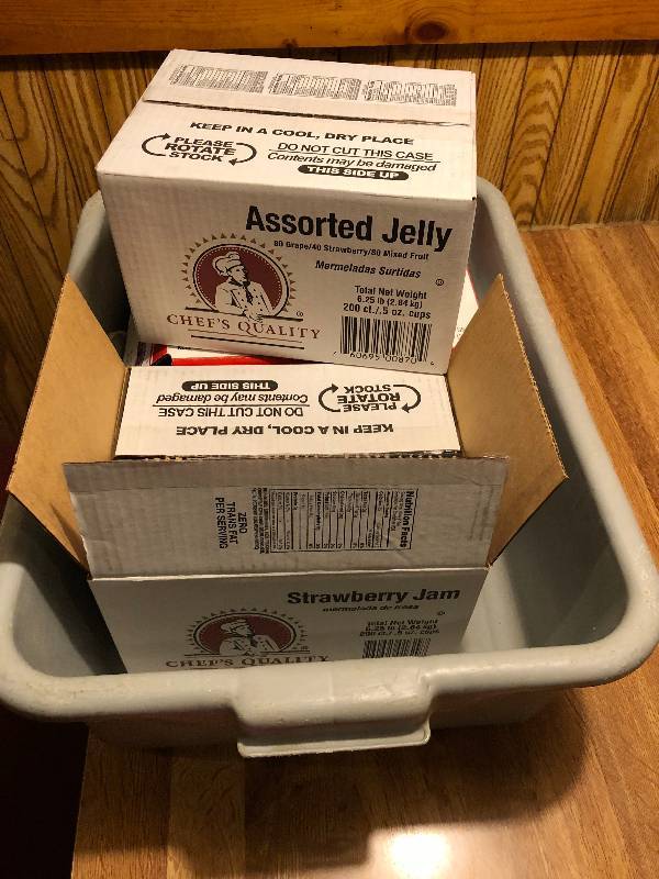 Boxes of assorted jelly