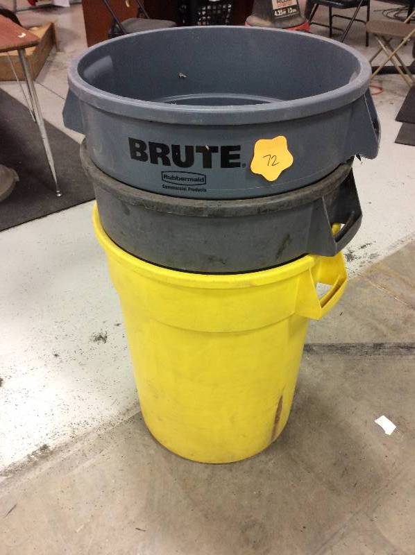 lot 72 image: 3 large trash bins